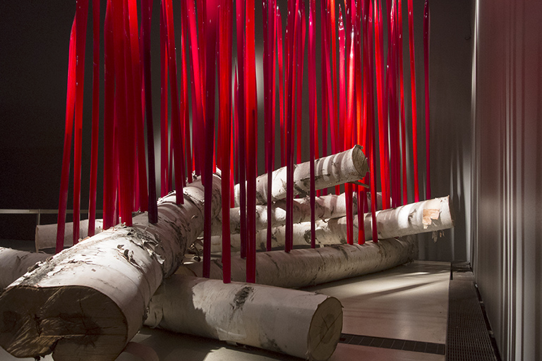 Chihuly red forest