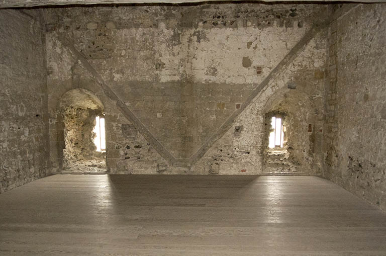 Portchester Castle, inside the keep